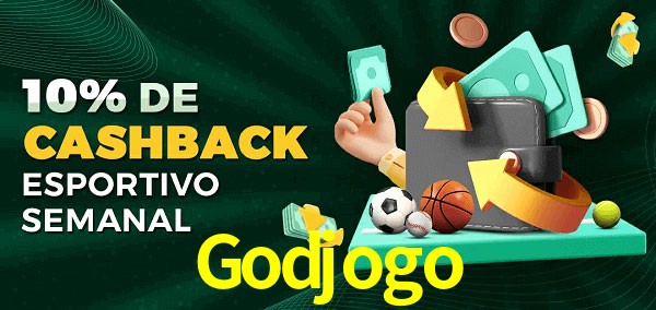 10% de bônus de cashback na Godjogo